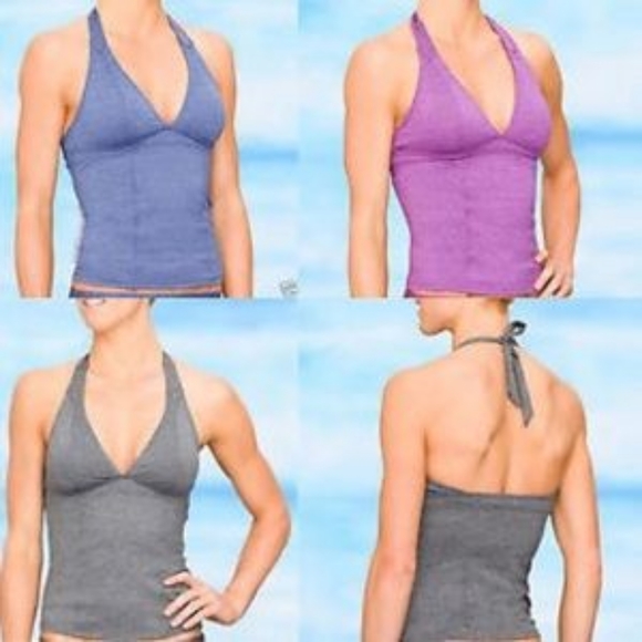 ATHLETA BETTONA GREY HALTER TANKINI - Picture 4 of 9